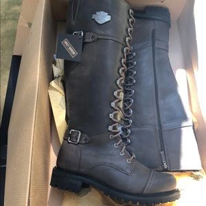 Ladies Harley Davidson Combat Boots